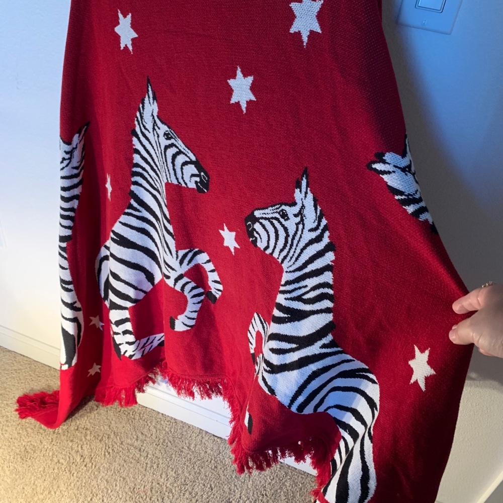 Hayley Menzies Circus Zebra Poncho